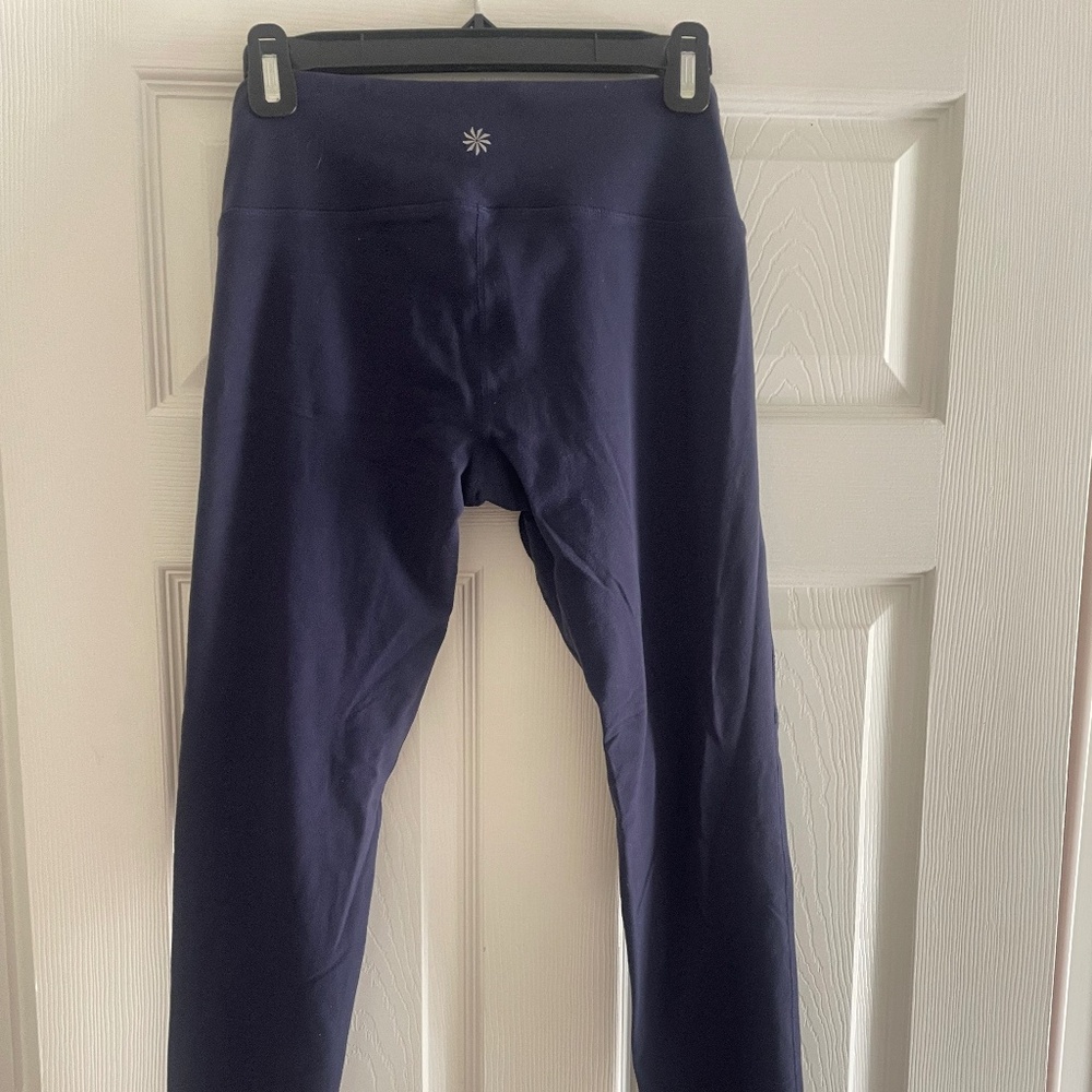 Athleta Size 6 Navy Blue Leggingd